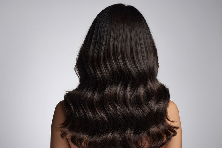 22 Inch Full Volume (Tape) Hair Extensions #1B Dark Brown