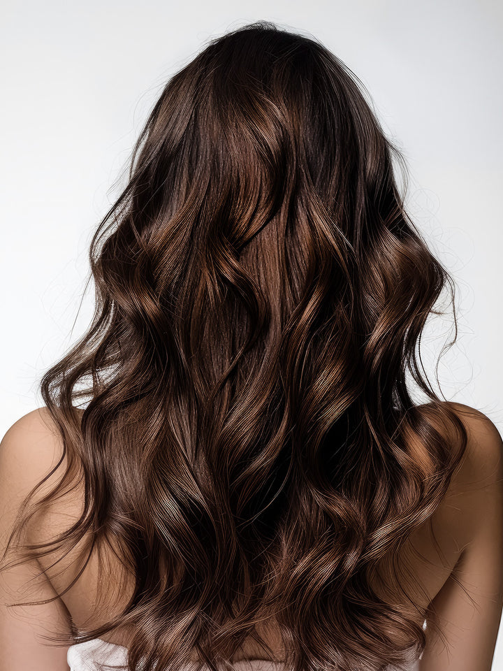 22 Inch Full Volume (Tape) Hair Extensions #4 Brown