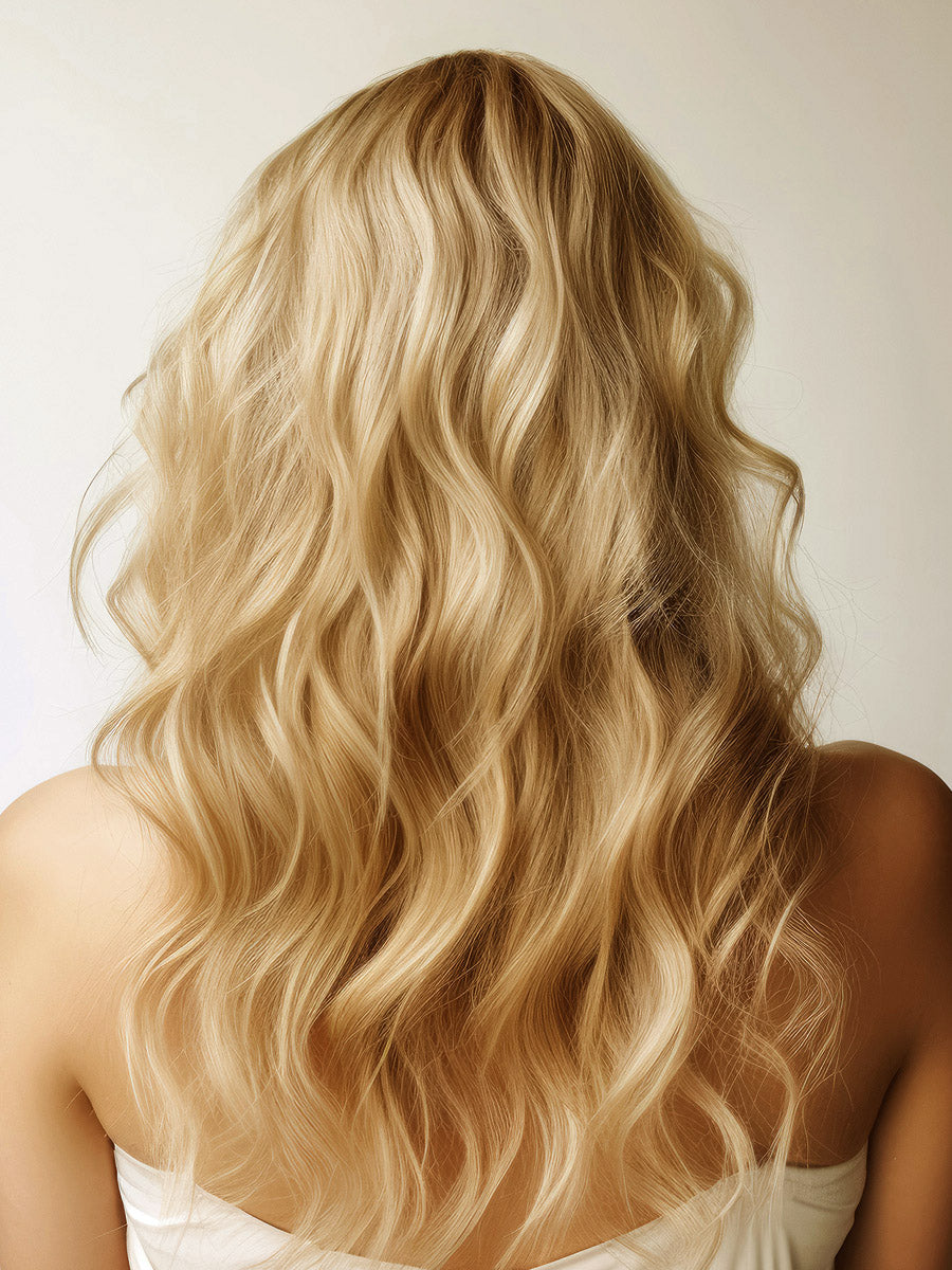 22 Inch Full Volume (I Tip) Hair Extensions #613 Platinum Blonde